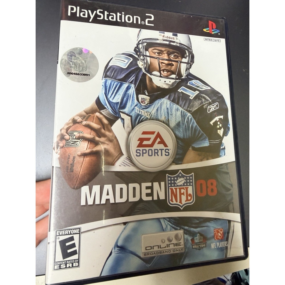 Madden NFL 08 Sony PlayStation 2 PS2 EA Sports Football Game Vince‎ Young Cover